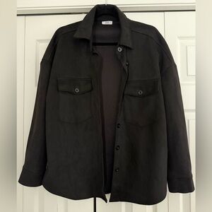 Ardene Black Suede Shacket